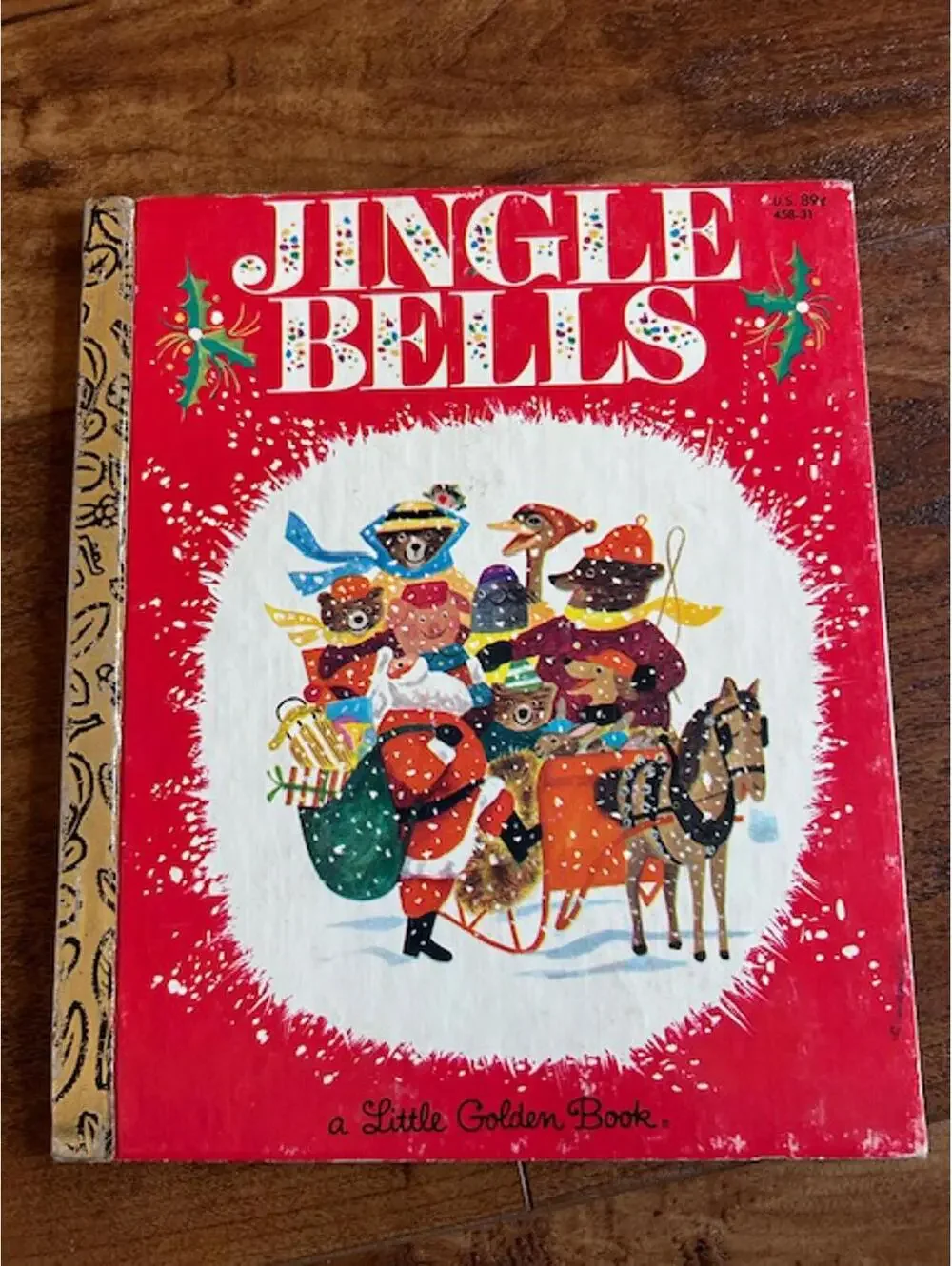 Vintage Christmas Children's Books Set - 5 Classic Titles Golden Books